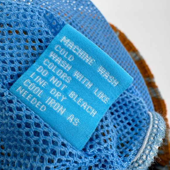 J McLaughlin Swim Trunks Mens Large Orange Gray Floral Mesh Lined + Pockets - Picture 8 of 9